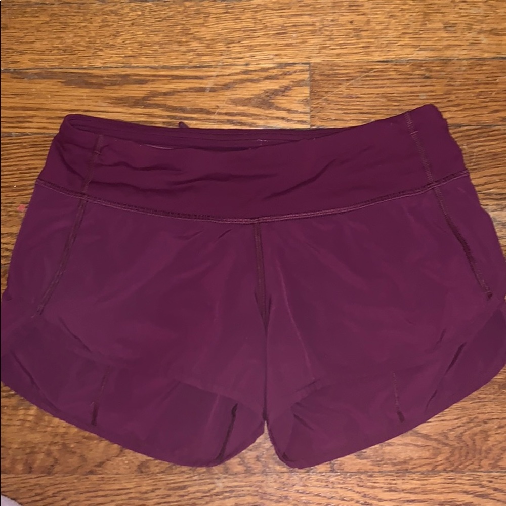 Lululemon speed up shorts size 2